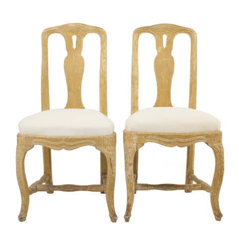 Pair of Rococo Sidechairs
