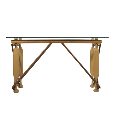 #268 Rosewood and Fruitwood Console Table
