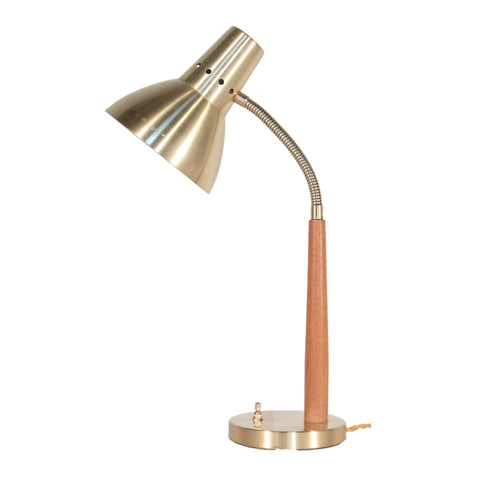 #284 Table lamp in Wood and Brass
