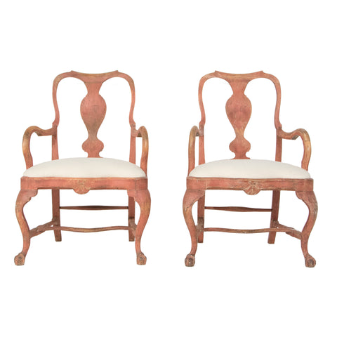 #468 Pair of Baroque Armchairs