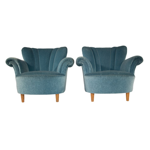 #617 Pair of Club Chairs
