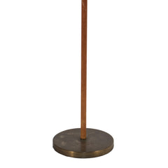 #836 Floor Lamp in Brass and Leather