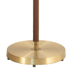 #843 Floor Lamp in Brass and Leather