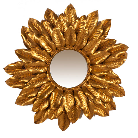 #914 Sun Mirror in Brass