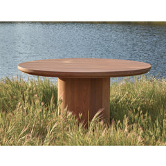 #3008 Berg - Round Outdoor/Indoor Dining Table in Teak